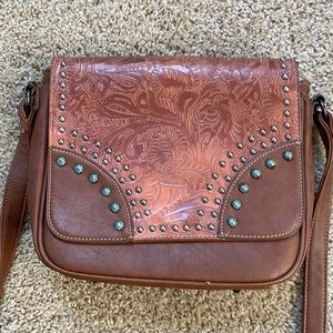Western studded crossbody purse